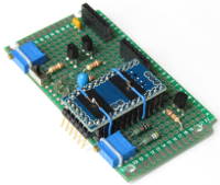Arduino Pro Mini mounted on circuit board
